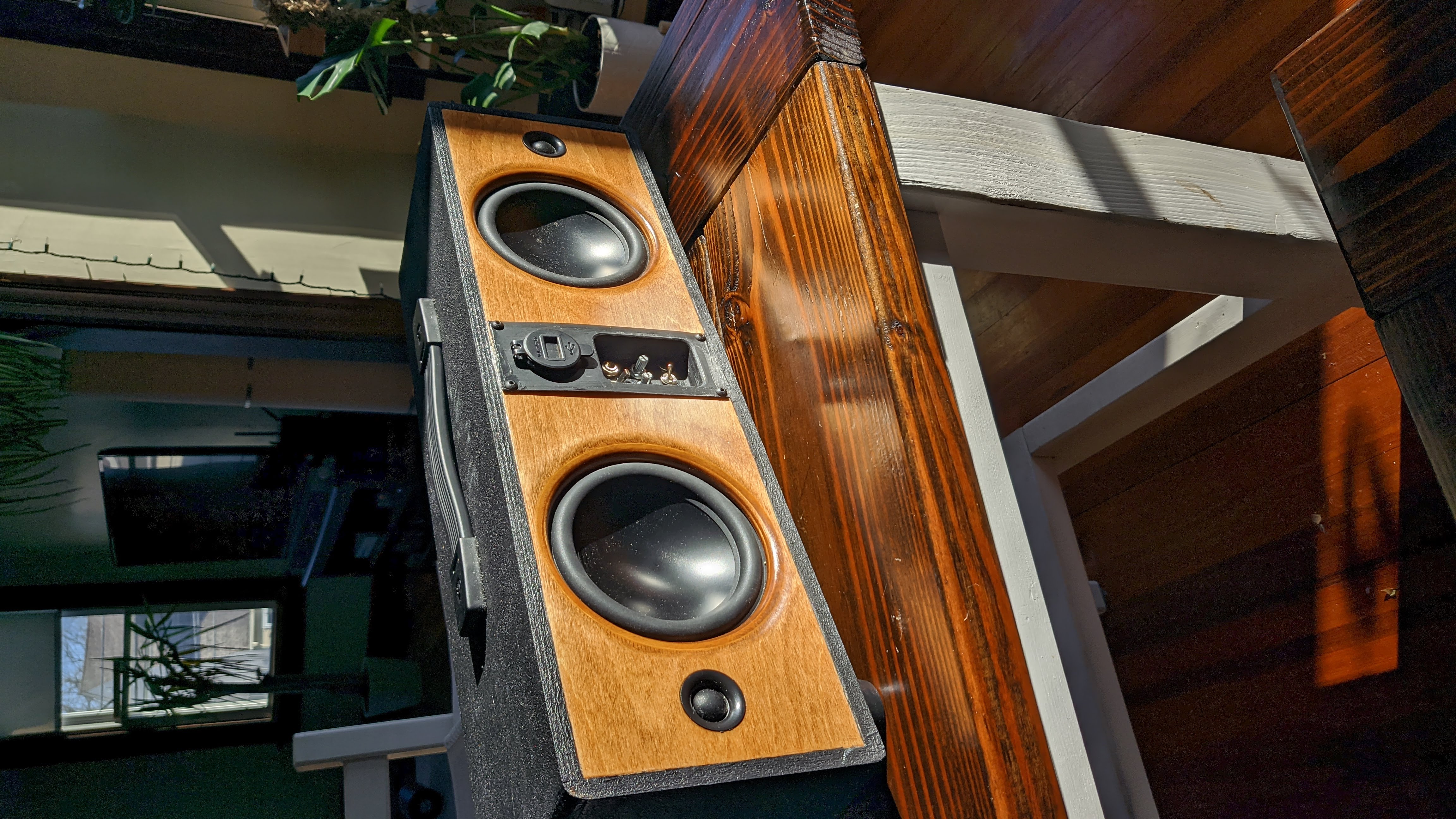 Back of the boombox